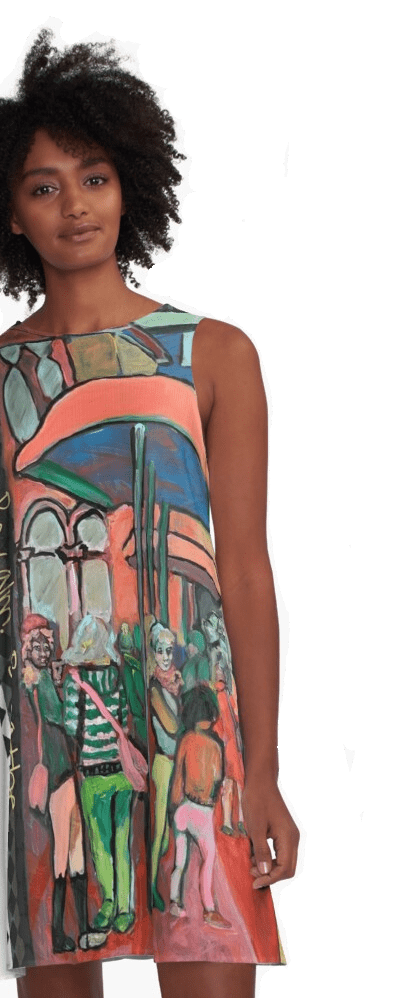 “All My Habits Make ME“ by KC Hill on a RedBubble A-line Dress